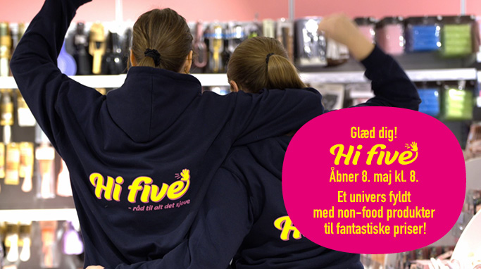 Hi five åbner ny butik i maj 2026 i City2